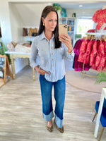 Stretch Stripe Button-Down Shirt