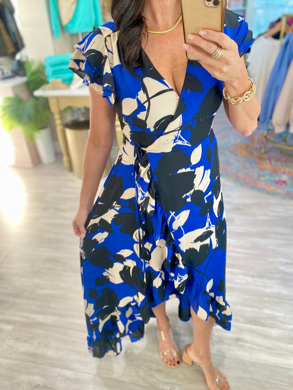 Floral Califa Maxi Wrap Dress