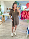 Leopard Print Puff Sleeve Mini Dress: