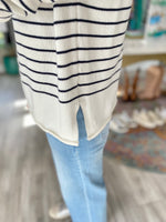 Cotton Lightweight Stripe Sweater