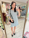 Silver Lurex Mini Dress