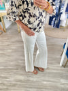 Tummy Control Mid Rise Wide Leg Jeans
