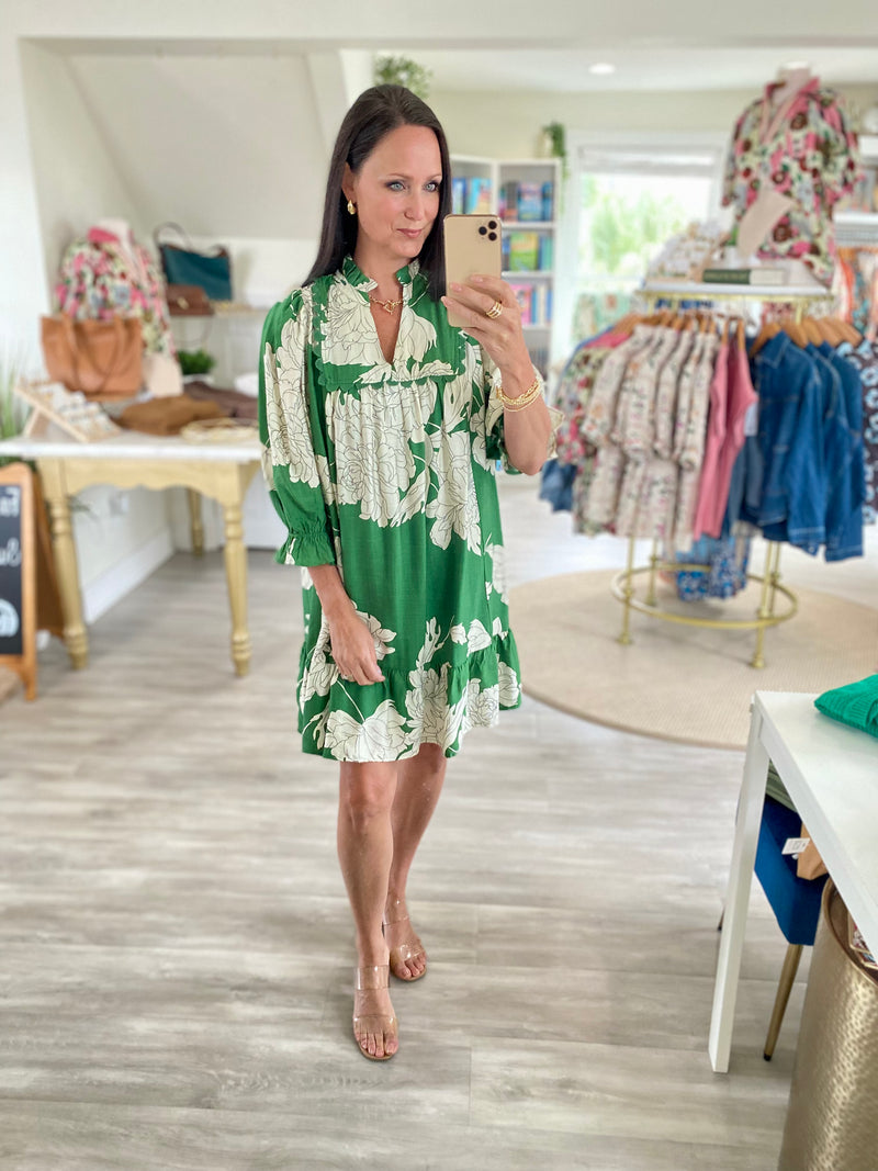 Floral Tiered Babydoll Dress