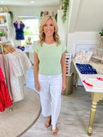 Lightweight Sheer Back Tie Sweater Top