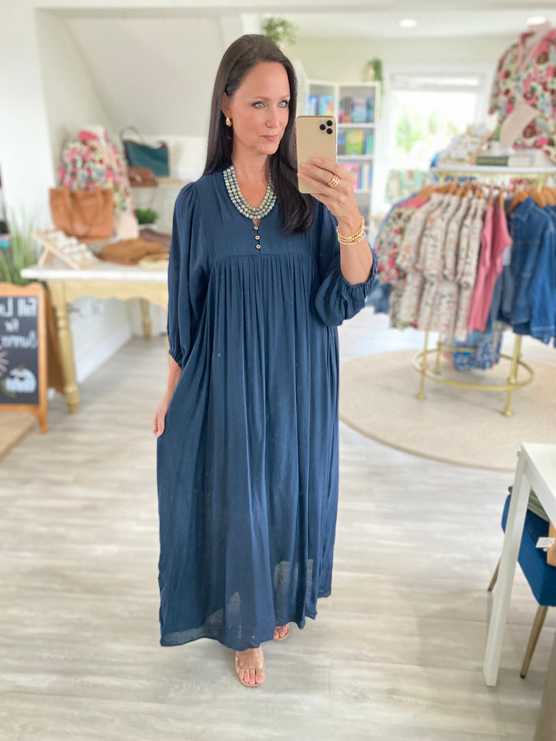 Bell Sleeve Midi Dress
