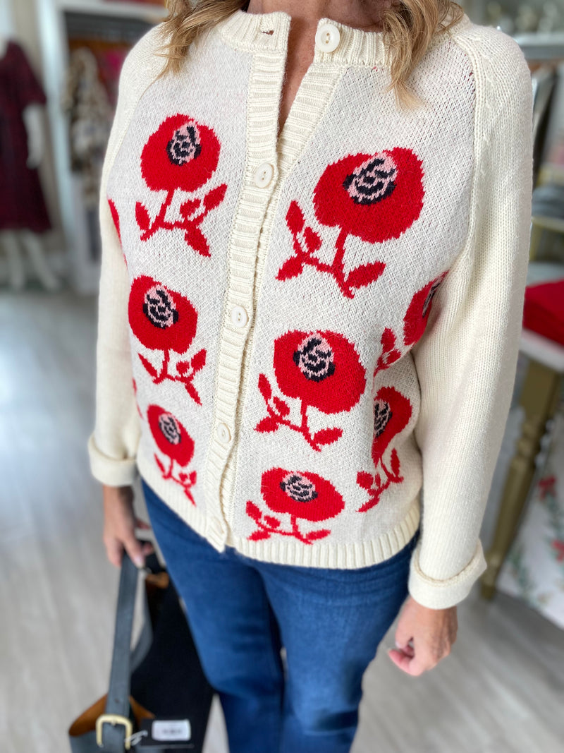 Peralta Floral  Cardigan