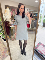 Silver Lurex Mini Dress