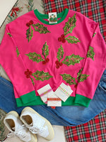 Sequin Mistletoe Sweatshirt