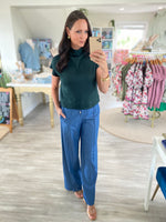 Mock Neck Lightweight Short Sleeve Top