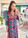 Brigida Long Sleeve Ruffle Maxi Dress