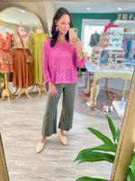 Lightweight Floral Pattern Crochet Sweater