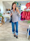 Stretch Stripe Button-Down Shirt