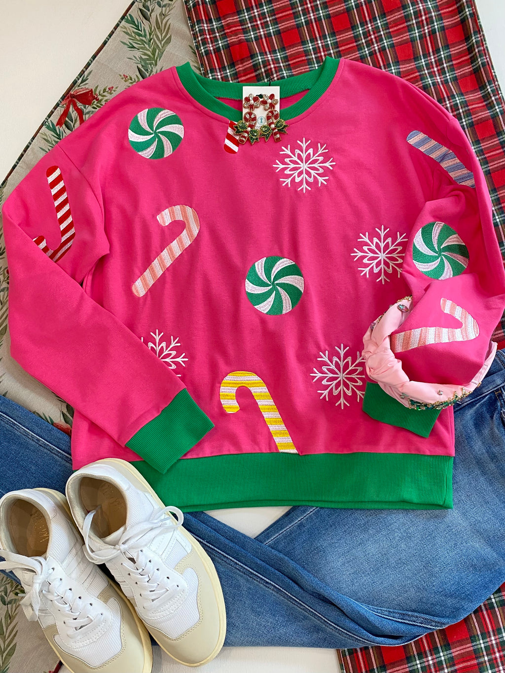 Embroidered Candy Sweatshirt