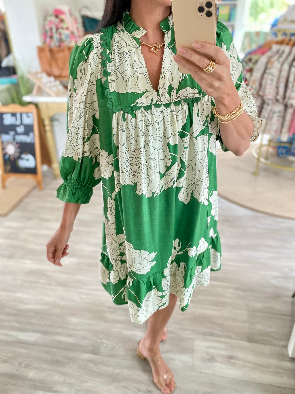 Floral Tiered Babydoll Dress