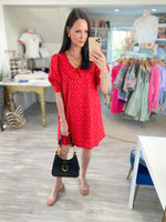 Ditsy Floral Print Peter Pan Collar Mini Dress