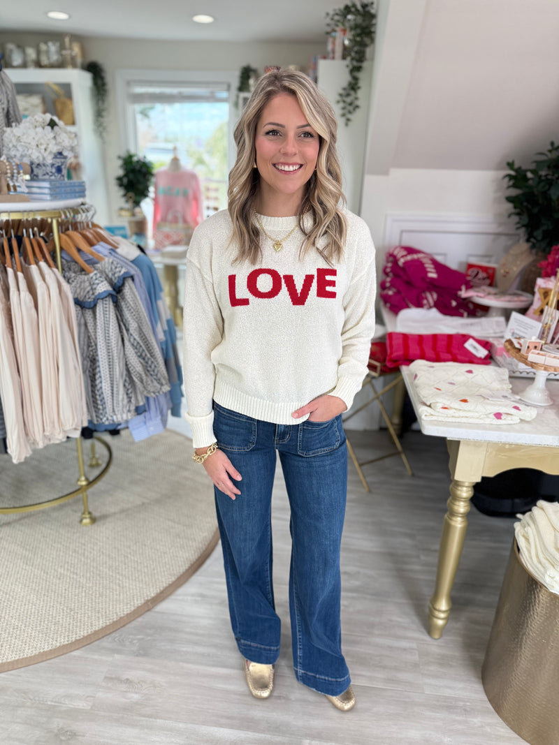 LOVE Pullover Lightweight Sweater