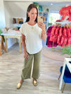 Bamboo Modal Rolled Sleeve Tee
