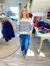 Striped Lightweight Knit Sweater