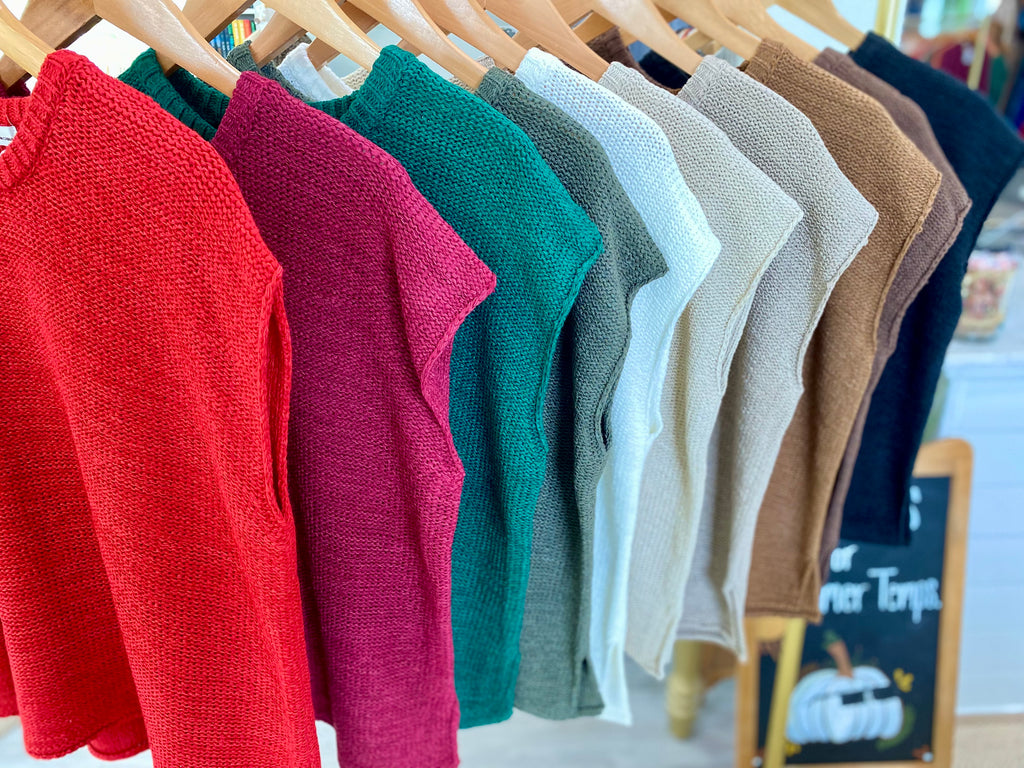 Crew Neck Sweater Vest