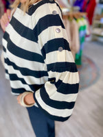 Horizontal Stripe Knit Top