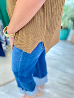 Short Sleeve Crew Neck Sweater