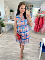 THML Mixed Stripe Sleeveless Mini Dress