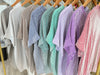 Corded Rib Short Sleeve Top