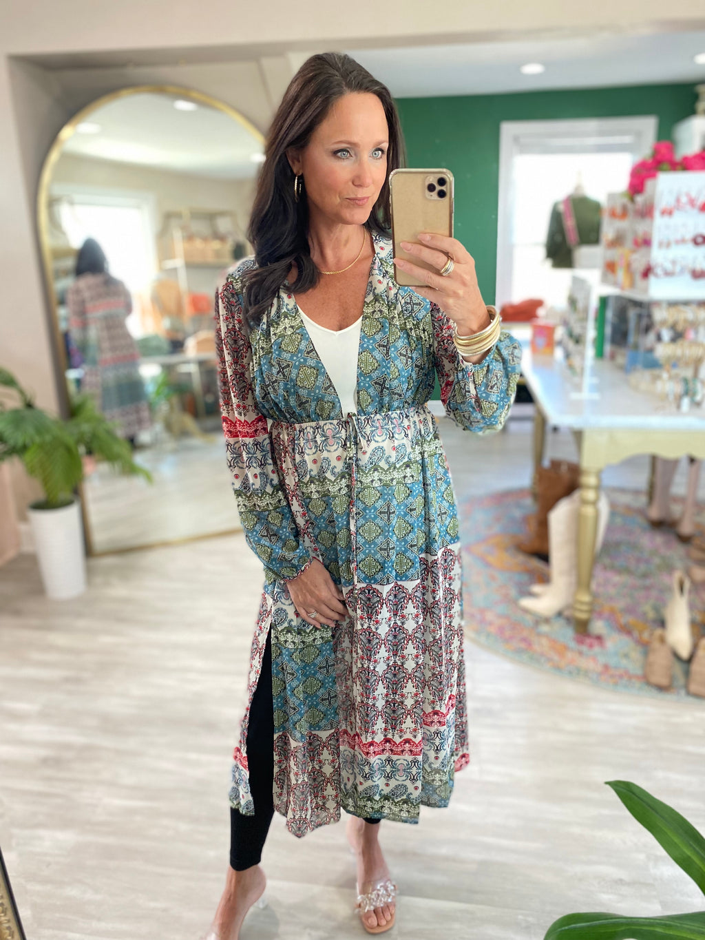 Print Duster Kimono