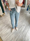 Color Washed Tencel Drawstring Pants