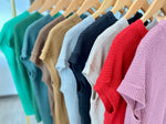 Short Sleeve Crew Neck Sweater