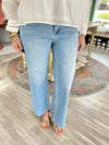 Slim Wide Leg Cropped Jeans