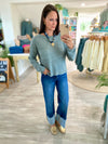 Lightweight Front Pocket Long Sleeve Pullover Sweater
