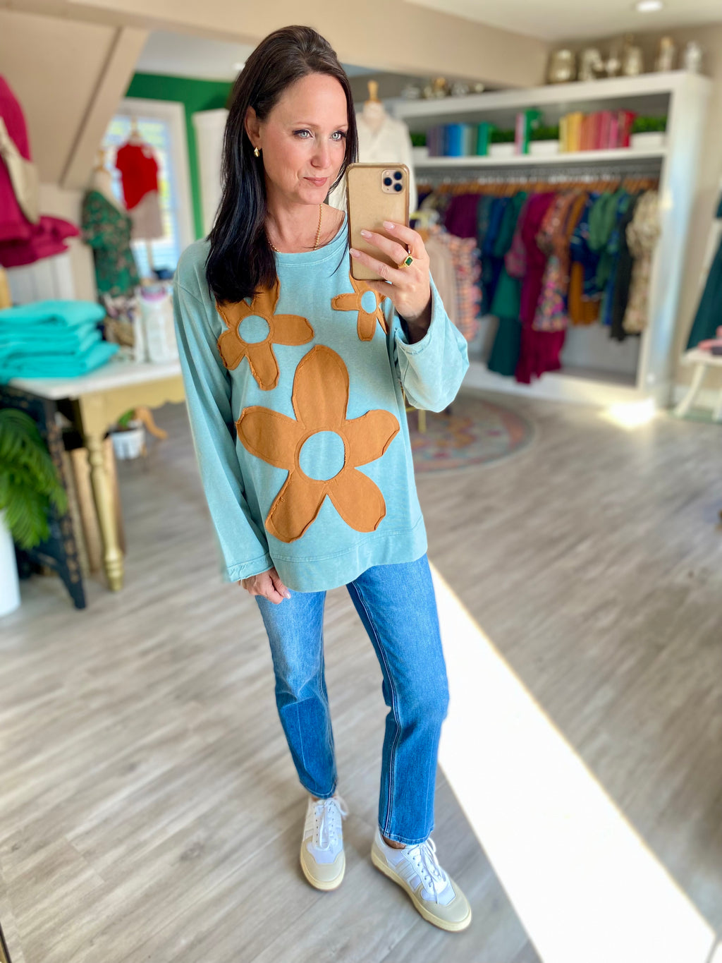 Flower Patch Sweatshirts Top