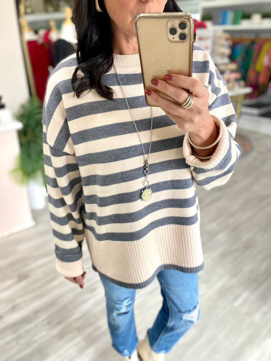 Oversized Stripe Sweater