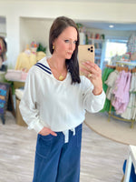 Sailor Collar Sweatshirt