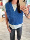 Faux Layered Sweater Vest