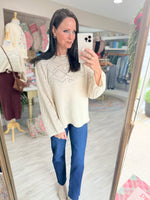 Mixed Knit Lightweight Sweater