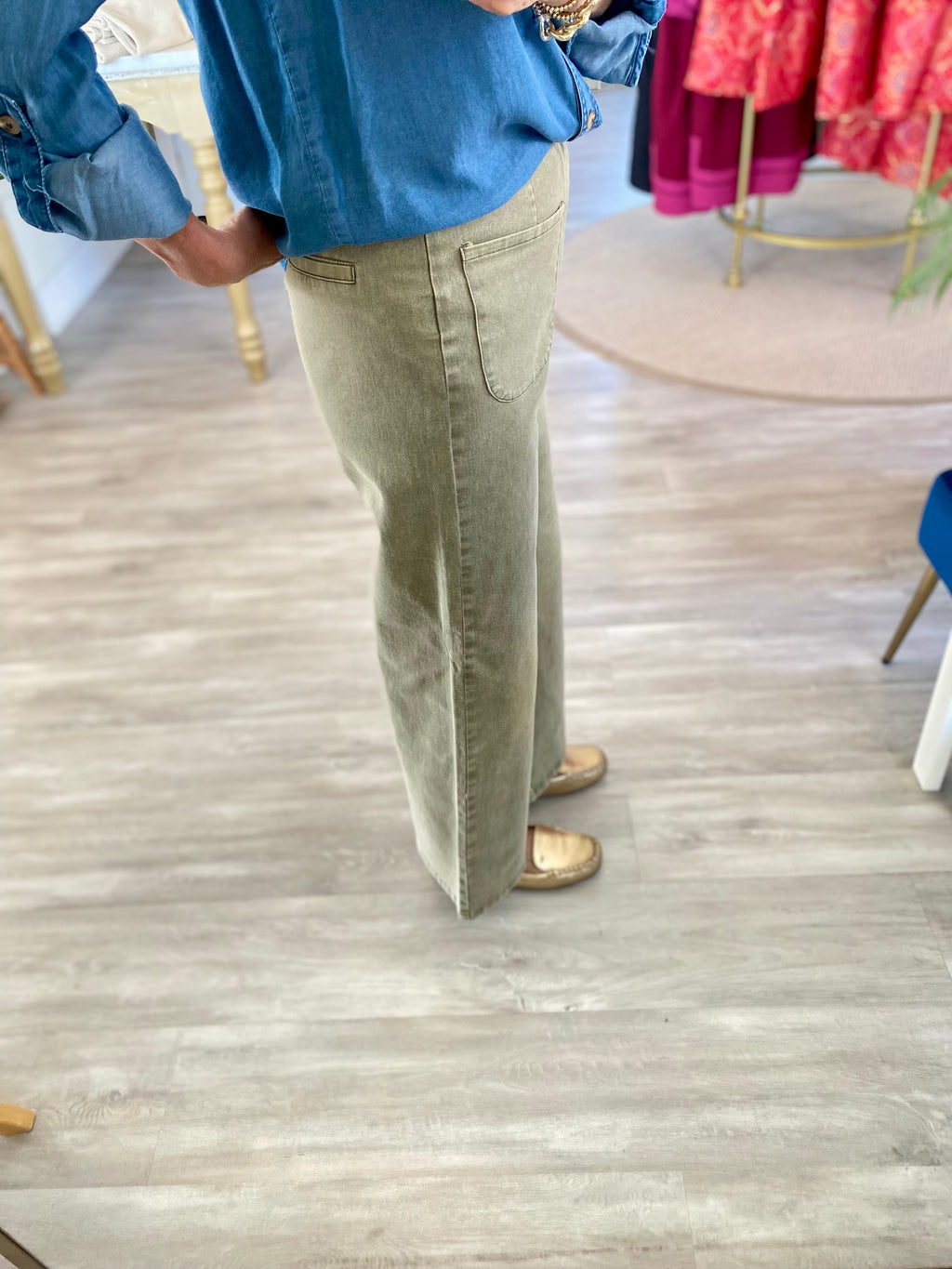 Cropped Wide Leg Pants