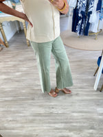 Tummy Control Mid Rise Wide Leg Jeans