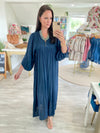 Bell Sleeve Midi Dress