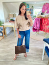 Horse Motif Cardigan Sweater