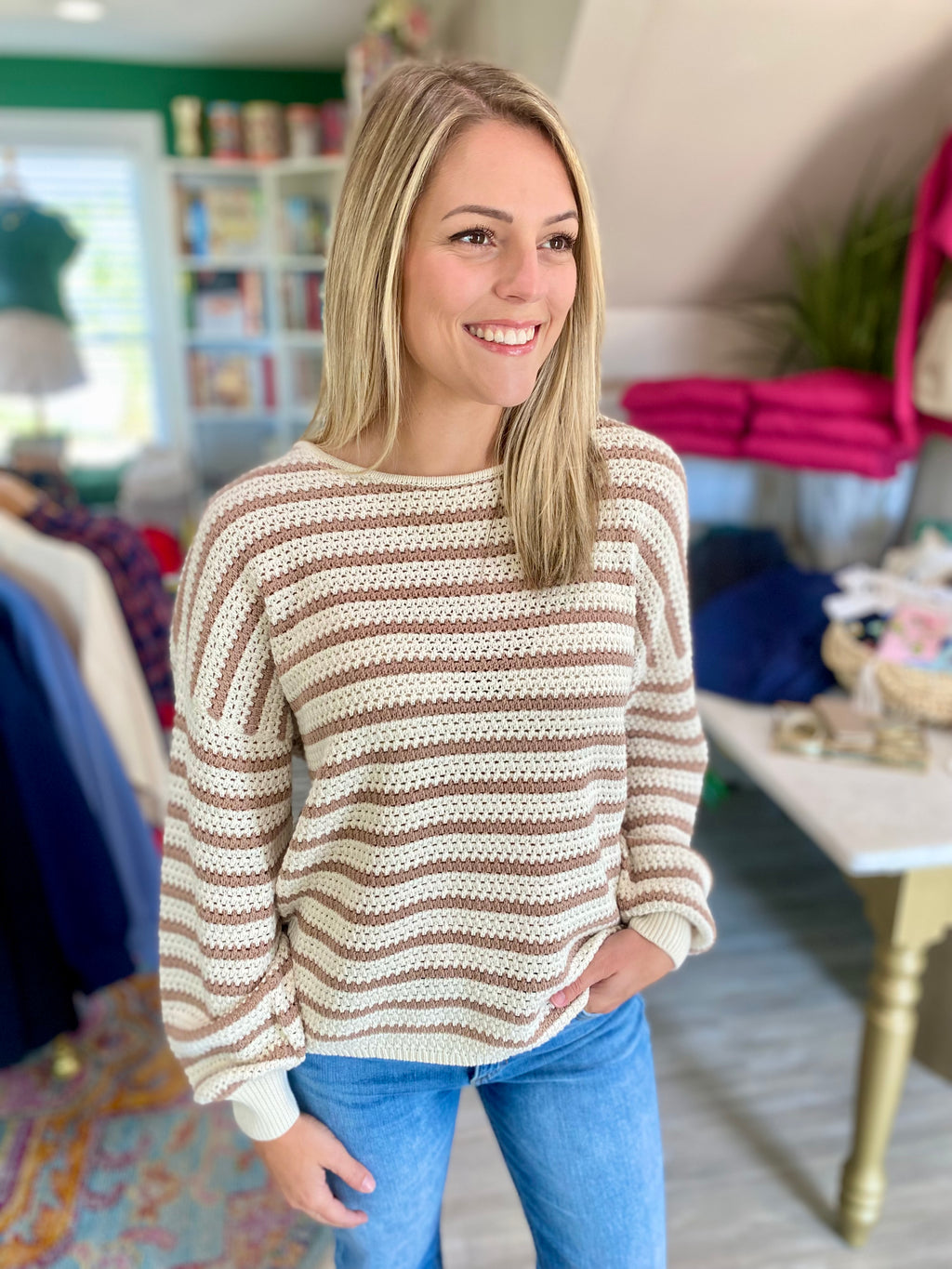 Stripe Pullover Sweater