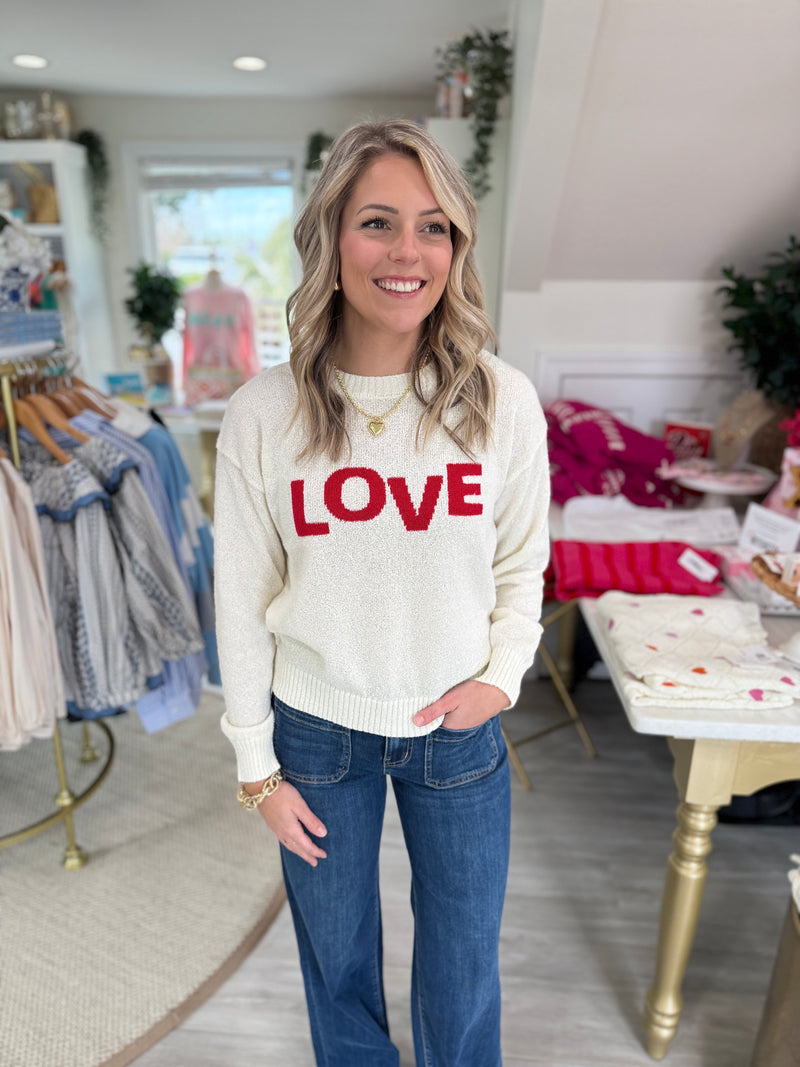 LOVE Pullover Lightweight Sweater