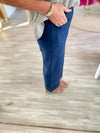 Front Pocket Wide Leg Cropped Pants