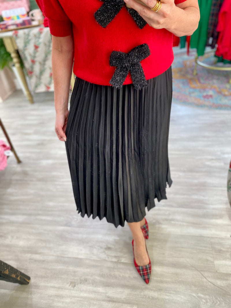 Pleated Midi Skirt