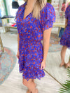 Harlann Floral Bumble Ruffle Mini Dress
