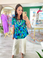 Mid Rise Wide Leg Pants