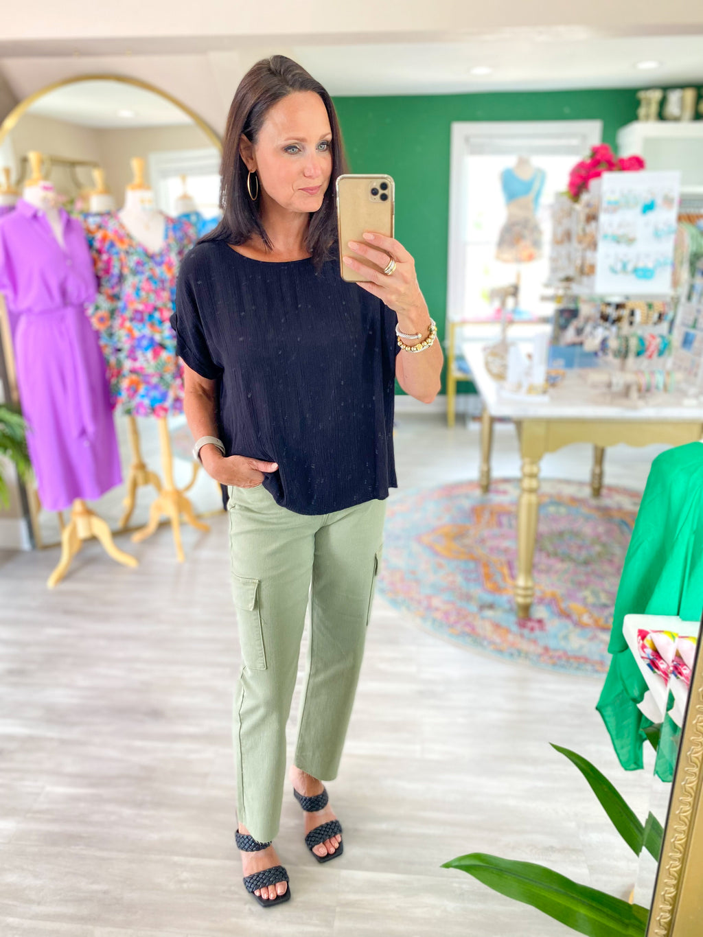 Cropped Cargo Pants