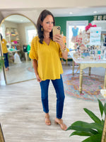 Mixed Material Cotton Gauze Top