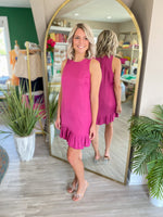 Sleeveless Bubble Hem Dress
